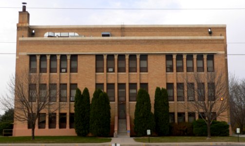 Charles Mix County courthouse from S 1