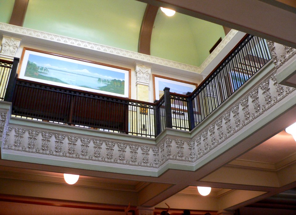 Charles Mix courthouse 1st floor looking up 1