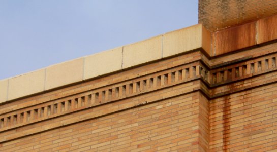 Charles Mix County courthouse WSW corner upper
