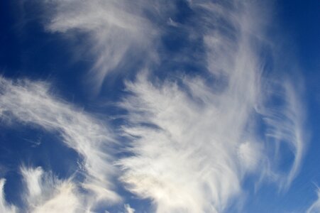 Clouds wind blue photo