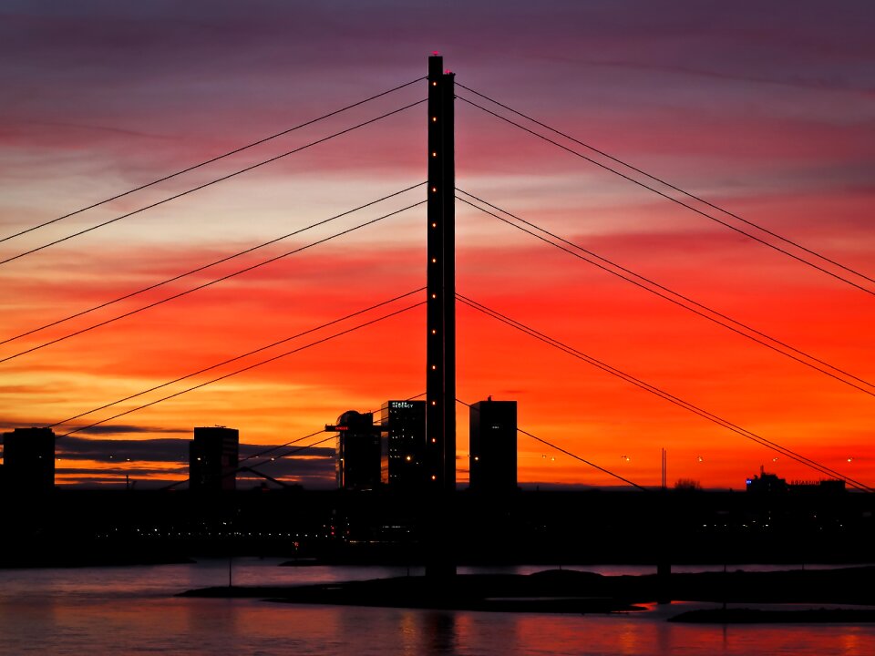 Romance evening sky architecture photo