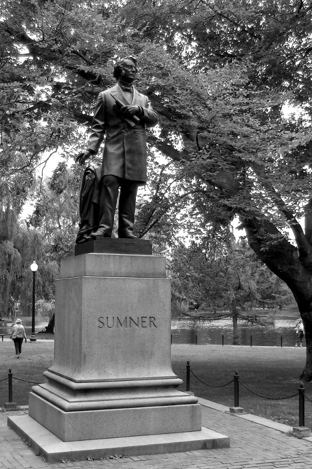 Charles Sumner statue, Boston Public Garden, 2012-06-27