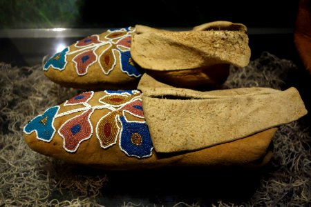 Cherokee moccasins, c. 1840 - Bata Shoe Museum - DSC00621