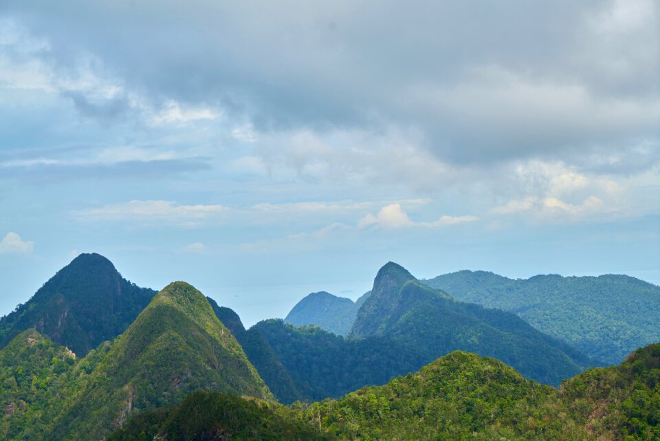 High mountains background