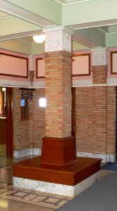 Charles Mix courthouse 1st floor pillar 1