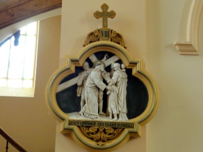 Chazelles-sur-Albe (M-et-M) église, chemin de croix, station 08