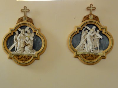 Chazelles-sur-Albe (M-et-M) église, chemin de croix, station 05 et 6