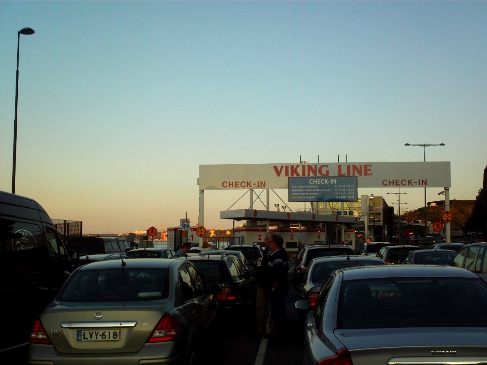 Checkin Viking Line in Stockholm