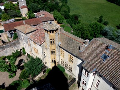Chazay-d'Azergues - Palais des archevêques - Vu depuis le beffroi de l'église Saint-Pierre