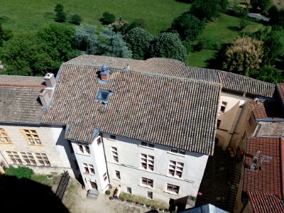 Chazay-d'Azergues - Château des abbés d'Ainay - Vu depuis le beffroi de l'église Saint-Pierre