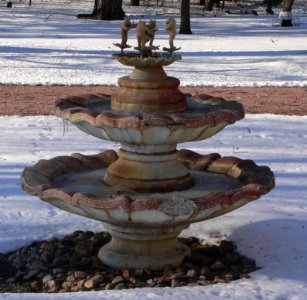 Charles Murtha house fountain 1