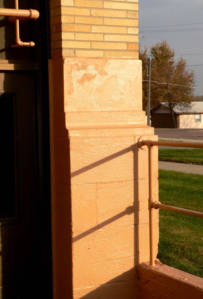 Charles Mix County courthouse foundation-brickwork 1