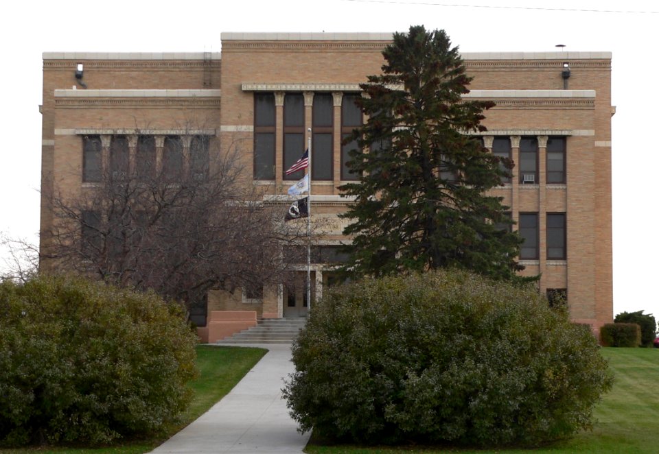 Charles Mix County courthouse from N 1