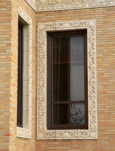 Charles Mix County courthouse windows W of N entrance 1
