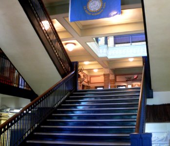 Charles Mix courthouse from N entrance 1