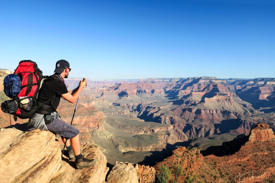 Backpack canyons climbing