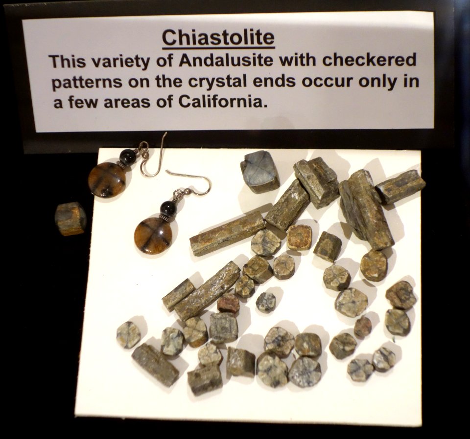 Chiastolite - Mount Shasta Sisson Museum - DSC02846