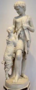Chauncey Bradley Ives - 'Shepherd with a Kid', 1859, marble, High Museum