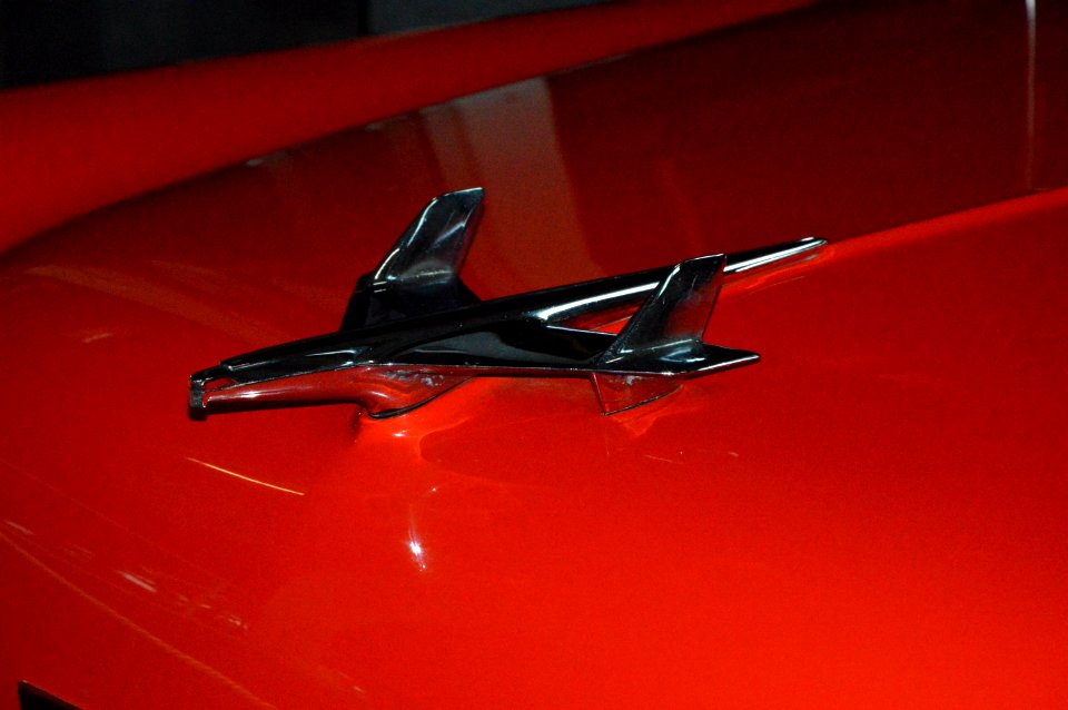 Chevrolet Del Ray 1955. Hood ornament. Spielvogel