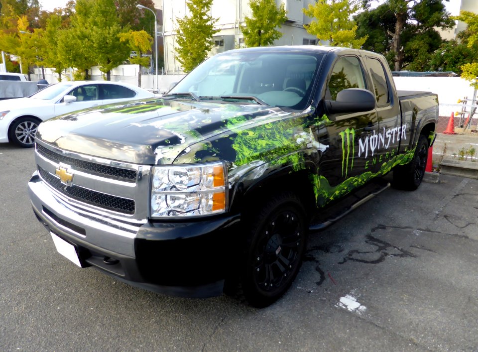 Chevrolet Silverado as MONSTER ENERGY campaign car front