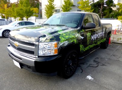 Chevrolet Silverado as MONSTER ENERGY campaign car front