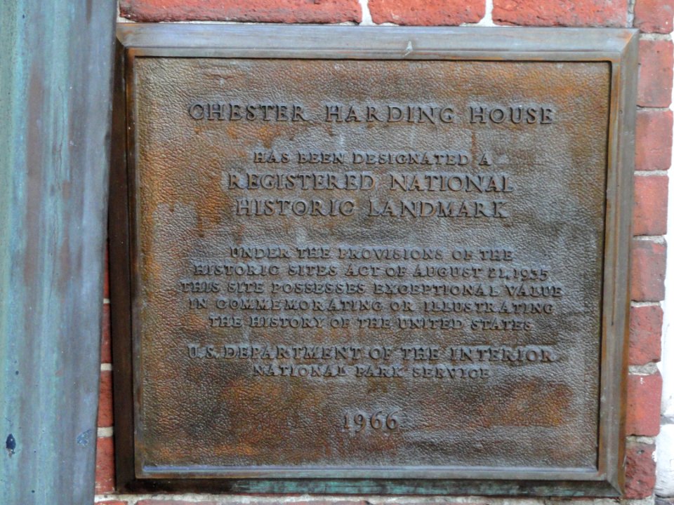 Chester Harding House plaque - Boston, MA - DSC04677