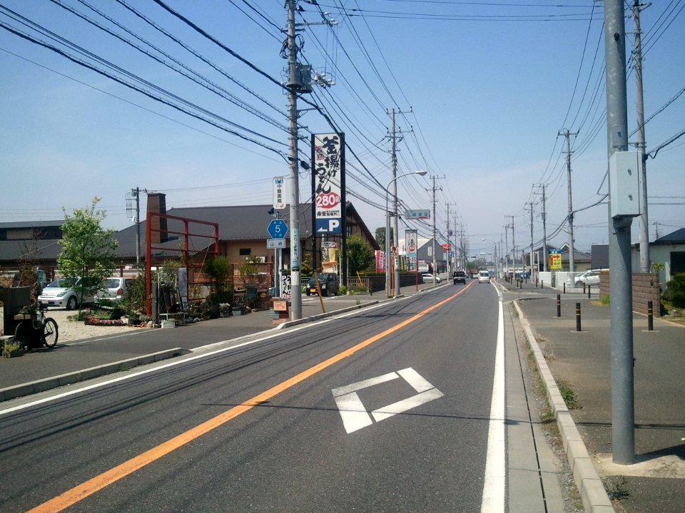 Chiba prefectural road no.5 at Yamazaki