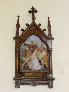 Chemin de croix de l'église Saints-Pierre-et-Paul de Dorengt, station 05