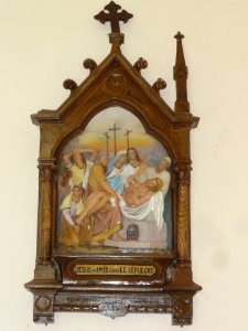 Chemin de croix de l'église Saints-Pierre-et-Paul de Dorengt, station 14