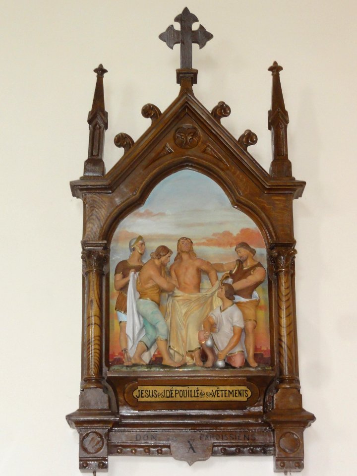 Chemin de croix de l'église Saints-Pierre-et-Paul de Dorengt, station 10