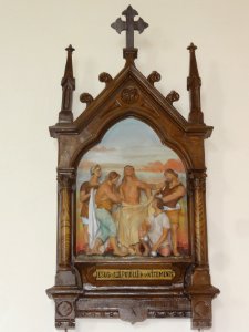 Chemin de croix de l'église Saints-Pierre-et-Paul de Dorengt, station 10