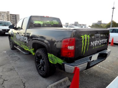 Chevrolet Silverado as MONSTER ENERGY campaign car rear