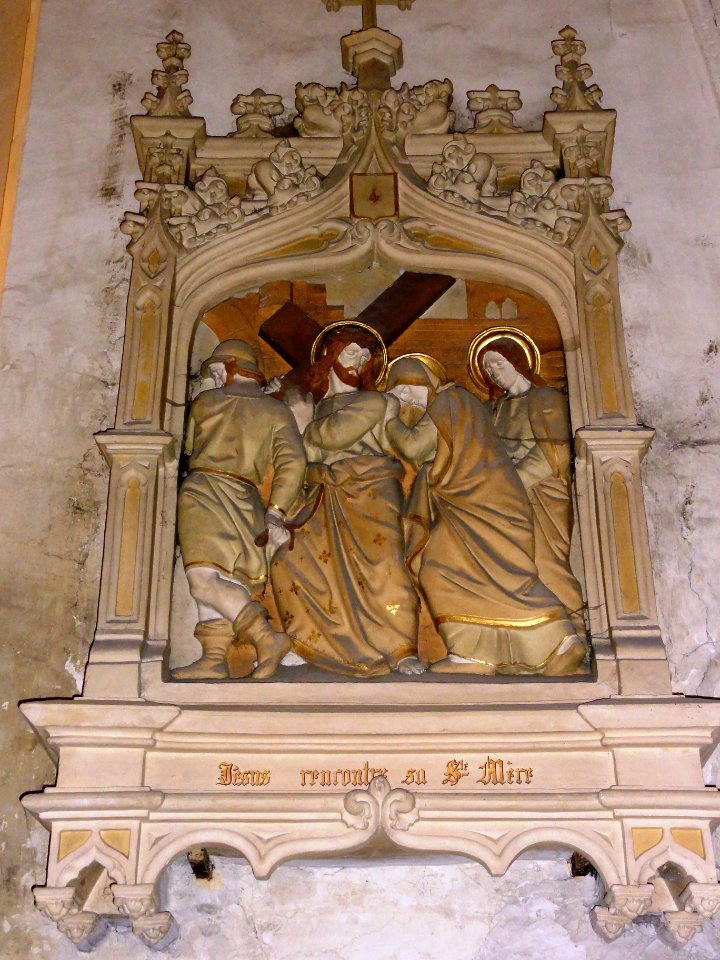 Chemin de croix de l'église de Longeville-en-Barrois, station 04