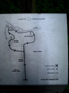 Chemins de l'Astrée, plan du grand pré