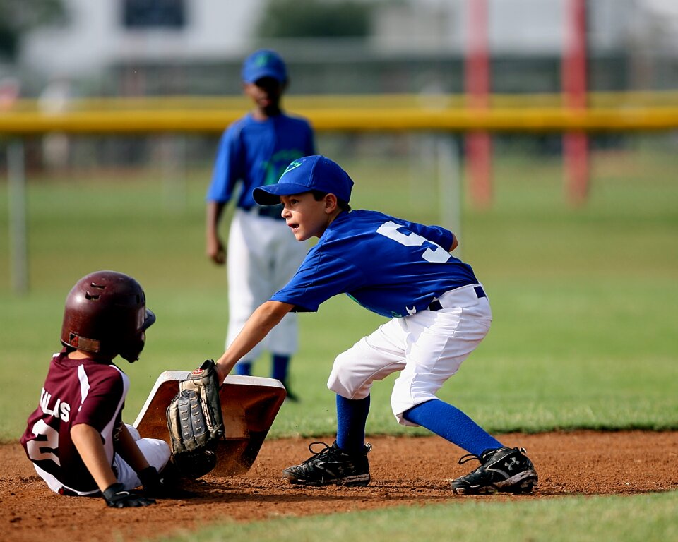 Second base close call game photo