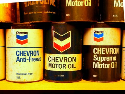 Chevron motor oil en Anti-Freeze