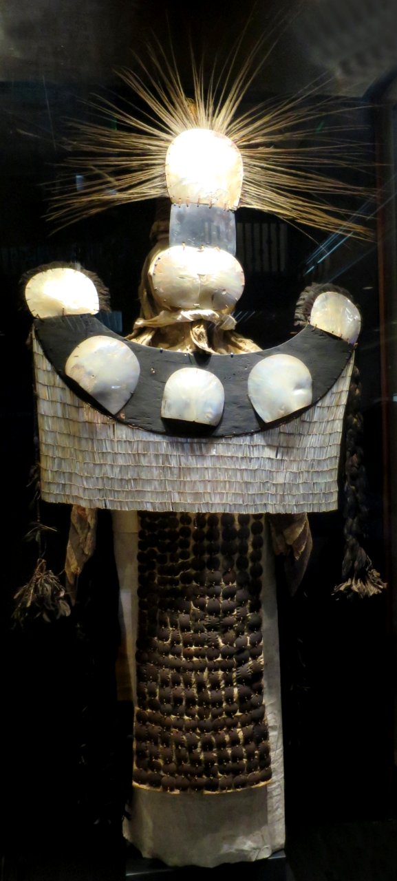 Chief mourner's costume, Tahiti, Society Islands, Bishop Museum, 1971.198.001a-f