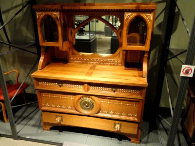 Chest of drawers, designed by Carlo Bugatti for his own use, Paris, c. 1904 - Royal Ontario Museum - DSC09513 photo