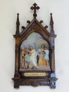 Chemin de croix de l'église Saints-Pierre-et-Paul de Dorengt, station 01