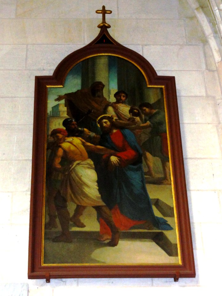 Chemin de croix de la basilique Notre-Dame de Cléry, station 01