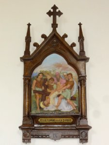 Chemin de croix de l'église Saints-Pierre-et-Paul de Dorengt, station 09
