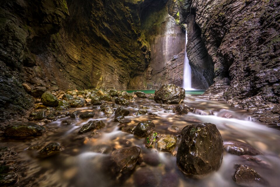 River slovenia rock