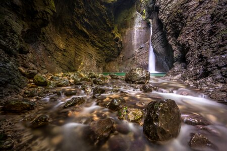 River slovenia rock