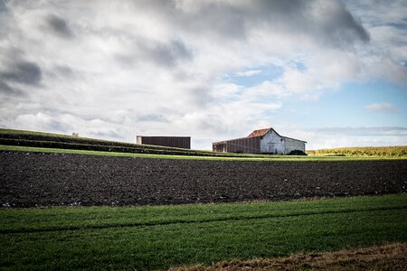 Clouds agriculture hut