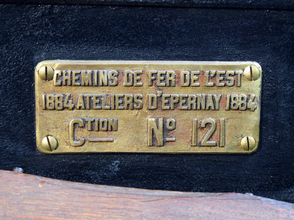 Chemin de Fer de l'Est 1884 Ateliers d'Epernay No 121 photo 1