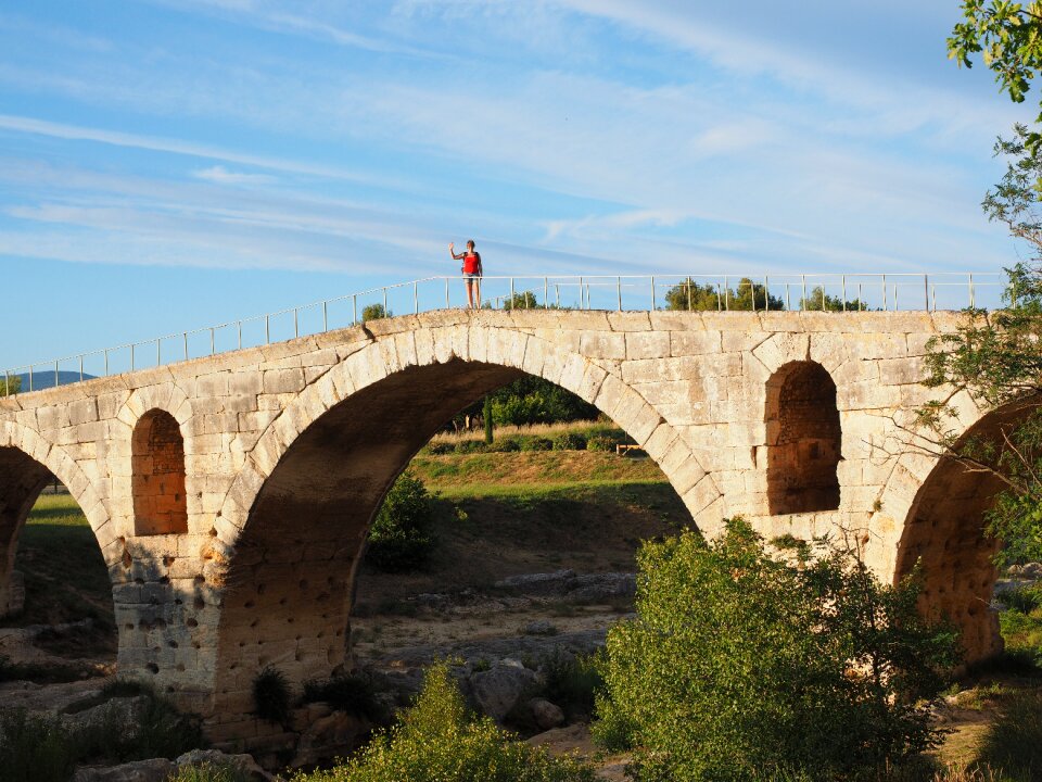 Stone arch bridge roman building