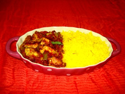 Chicken Tikka Masala with Saffron Rice