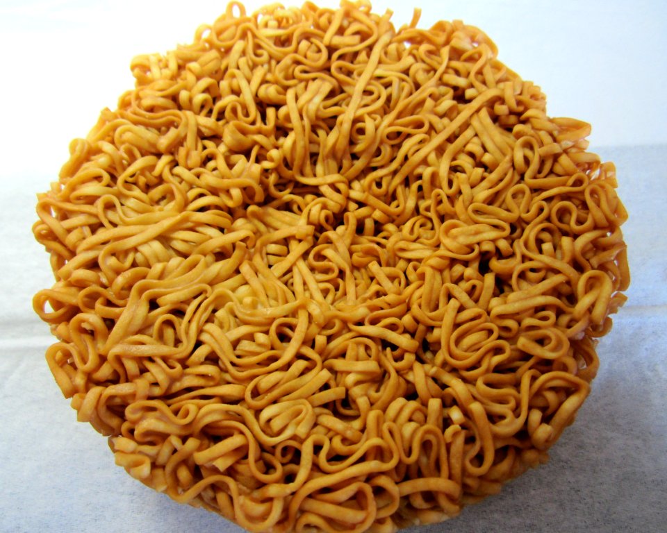 Chicken ramen egg pocket