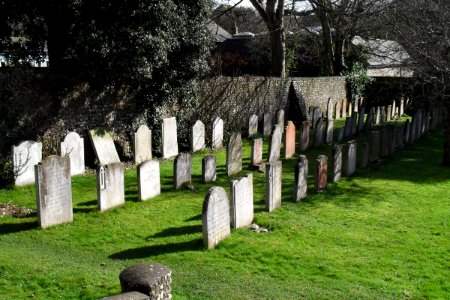 Churchyard at St Margaret's Church, Rottingdean (February 2011) (Walled Area on South Side) (2)