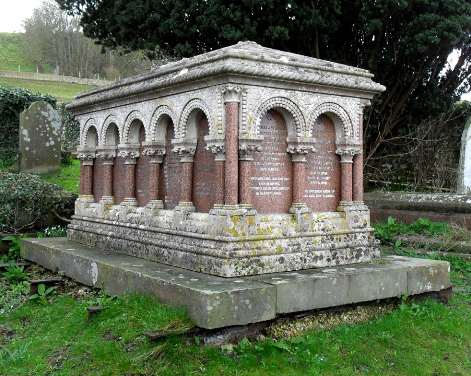 Churchyard at St Wulfran's Church, Ovingdean (February 2011) (Jex-Blake Family Tomb) (2)